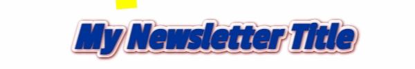 Animated gif for newsletters depicting a title you can customize and falling confetti.