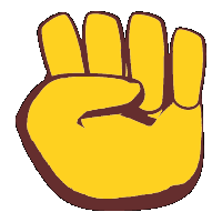 GIF: Raised Fist Emoji