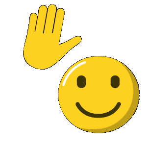 GIF: Raising Hand Emoji