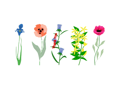 Thank You GIF, thank-you-32 @ Editable GIFs,Thank you spinning and flowers