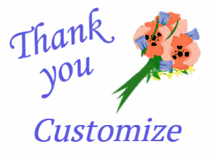 Thank You Bouquet with Text