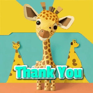 Thank You GIF, thank-you-73 @ Editable GIFs,Bobbling Head Gratitude Giraffe