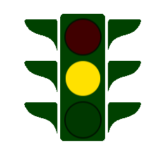 GIF: Traffic Lights - Yellow