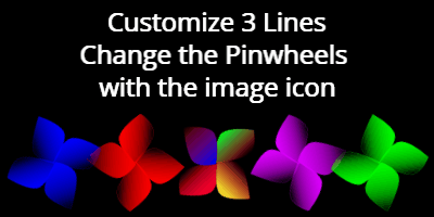 Customize Twitch Alert GIF, twitch-10 @ Editable GIFs, Three Happy Pinwheels