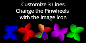 Three Happy Pinwheels