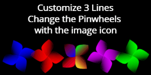 GIF: Three Happy Pinwheels