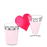 GIF: Valentine's Milkshake Sticker