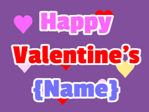 GIF: Valentines Hearts VDay Card