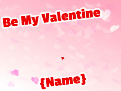 Valentines GIF, valentines-25 @ Editable GIFs, Valentine's Pink Picture with Hearts