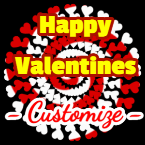 Valentines GIF, valentines-29 @ Editable GIFs, Valentines card hearts rotating spiral