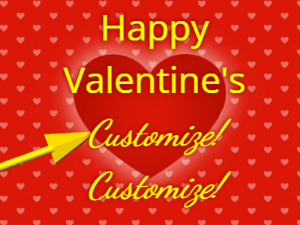 Customize Valentines GIFs