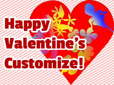 Valentines GIF, valentines-35 @ Editable GIFs,Floral Heart Valentine's Card