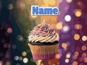 Work Anniversary Cupcake