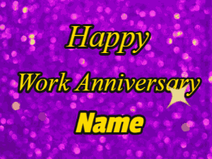 Purple Glitter Work Celebration